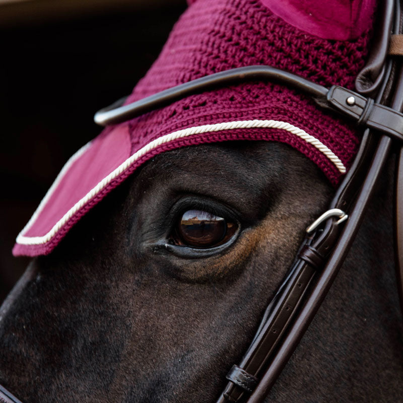 Kentucky Horsewear - Bonnet Wellington velvet bordeaux | - Ohlala