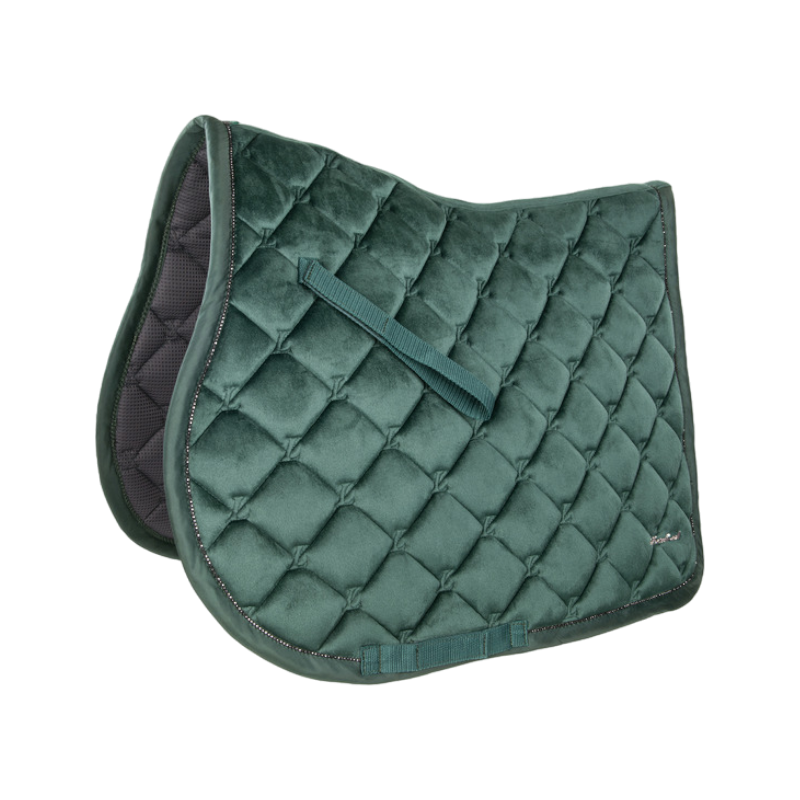 Lami-cell - Tapis de selle Galaxy Velvet vert foncé | - Ohlala