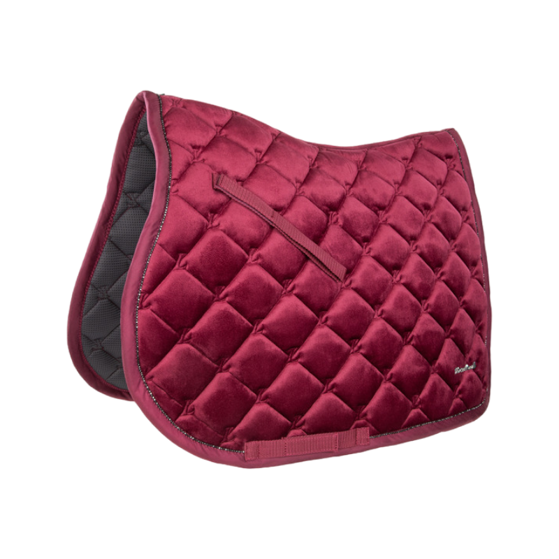 Lami-cell - Tapis de selle Galaxy Velvet bordeaux | - Ohlala