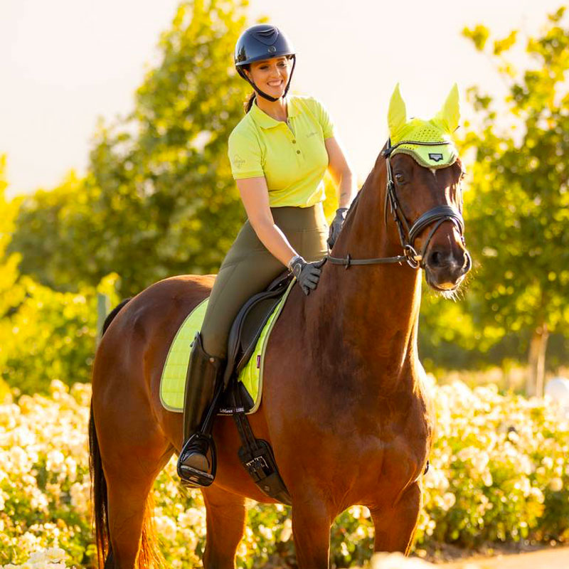 Lemieux - Tapis de dressage Loire Classic Square kiwi | - Ohlala