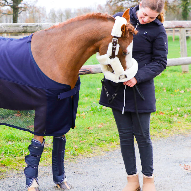 Equithème - Guêtres de transport Tyrex 600 D marine | - Ohlala