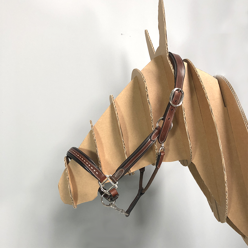 Pénélope Store - Licol cheval cuir Point Sellier noisette | - Ohlala