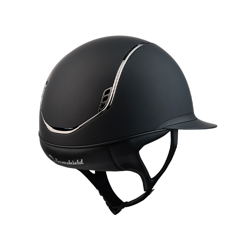 Samshield - Casque d'équitation Miss Shield 2.0 Shadowmatt noir 5 Swaroski | - Ohlala