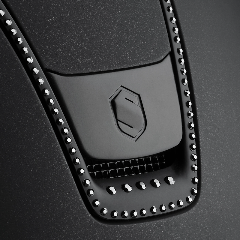 Samshield - Casque d'équitation Miss Shield 2.0 Shadowmatt noir 300 Swaroski | - Ohlala