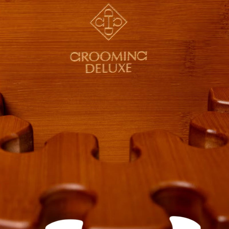 Grooming Deluxe - Porte-cravaches rond en bois | - Ohlala
