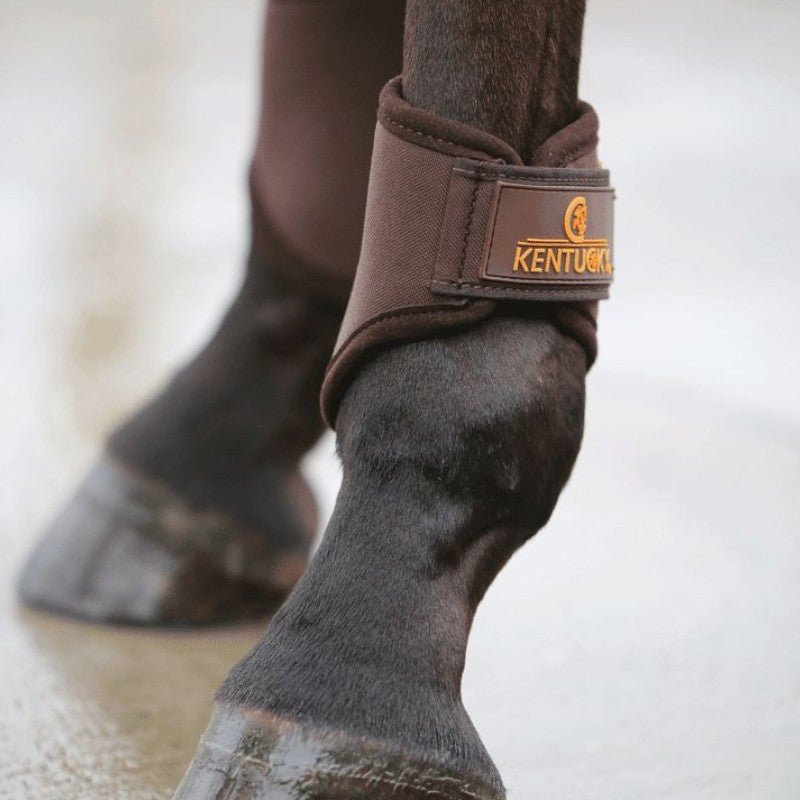 Kentucky Horsewear - Short 3D Spacer fetlock guards brown