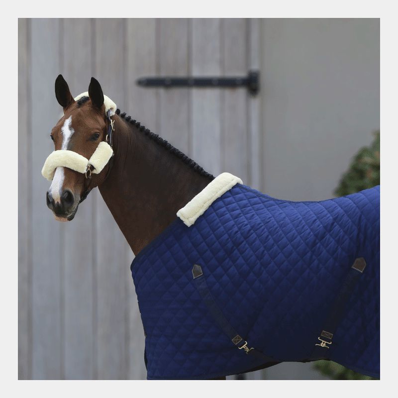 Kentucky Horsewear - Fourreaux de licol mouton blanc 4 pcs | - Ohlala