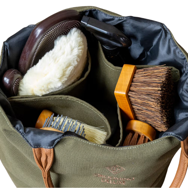 Grooming Deluxe - Sac de Grooming Canvas kaki | - Ohlala