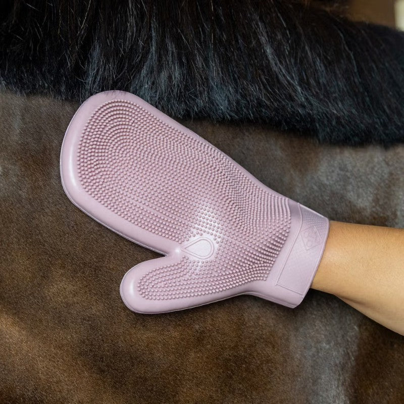 Grooming Deluxe - Gant de Grooming en caoutchouc vieux rose | - Ohlala