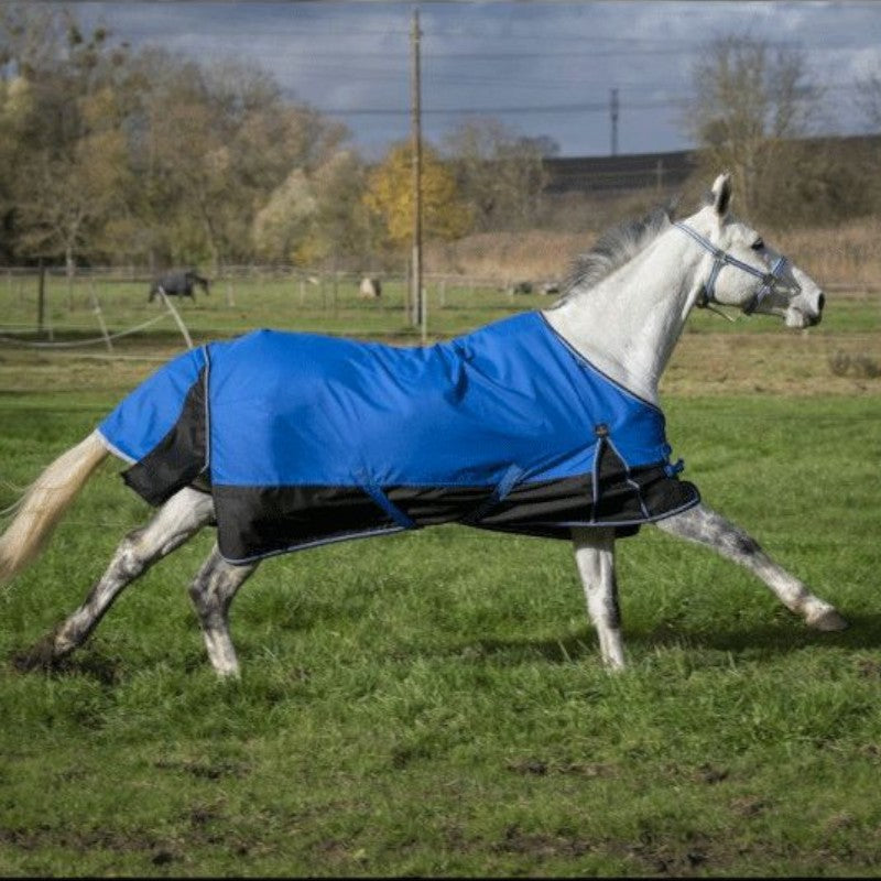 Equithème - Tyrex 1200D "Aisance" outdoor blanket blue/black 150g