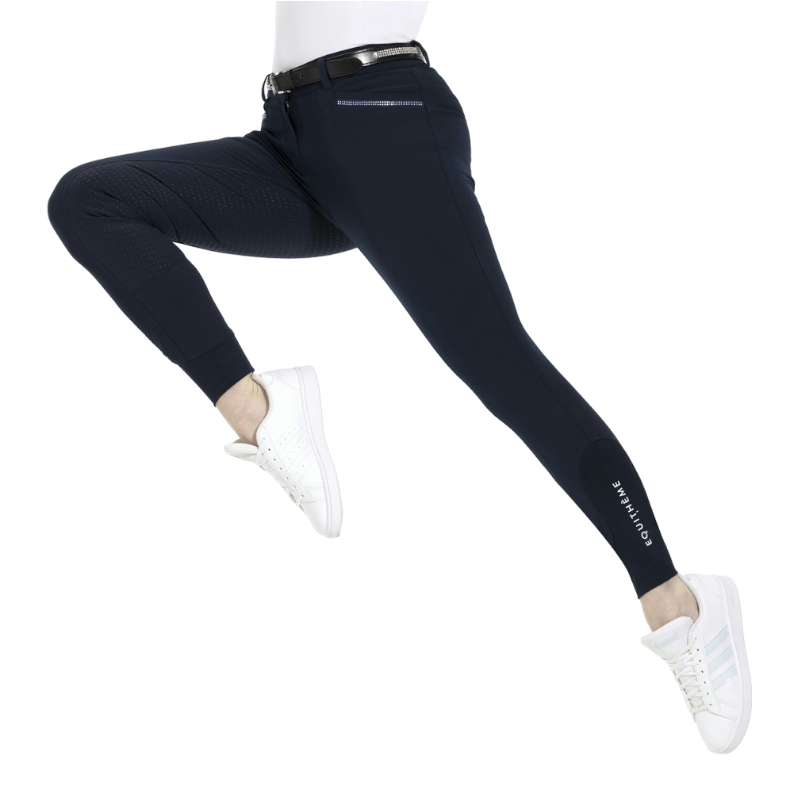 Equithème - Pantalon d'équitation femme full grip Gizel marine | - Ohlala