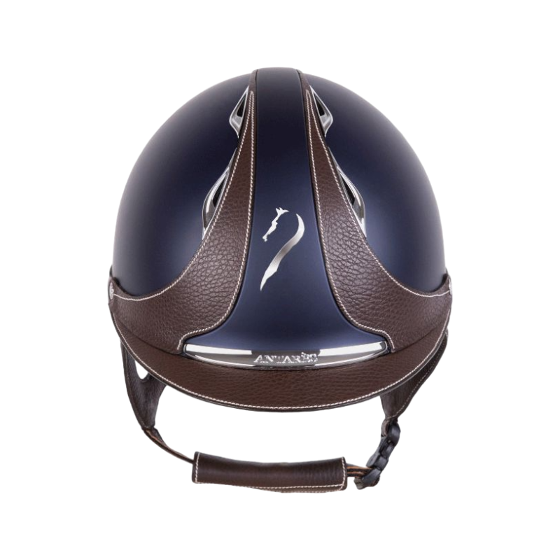 Antarès Sellier - Casque Galaxy visière standard Bleu / Marron | - Ohlala