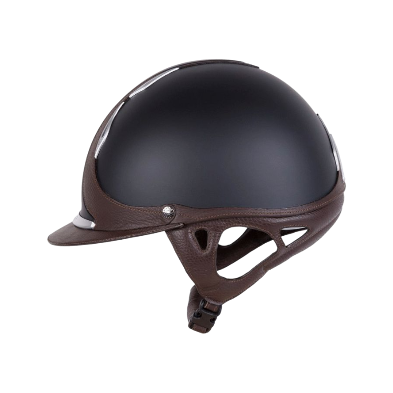 Antarès Sellier - Casque Référence visière standard Noir / Marron | - Ohlala