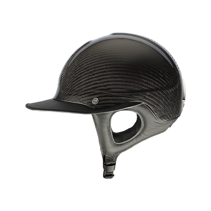 Antarès Sellier - Casque d'équitation Précision Carbone noir visière éclipse | - Ohlala