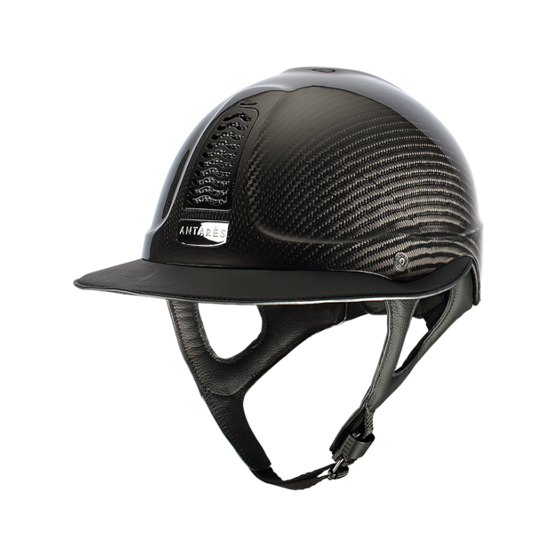 Antarès Sellier - Casque d'équitation Précision Carbone noir visière éclipse | - Ohlala