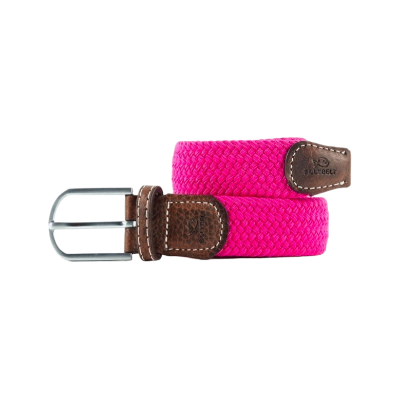 Billybelt - Ceinture tressée élastique Rose fuchsia | - Ohlala