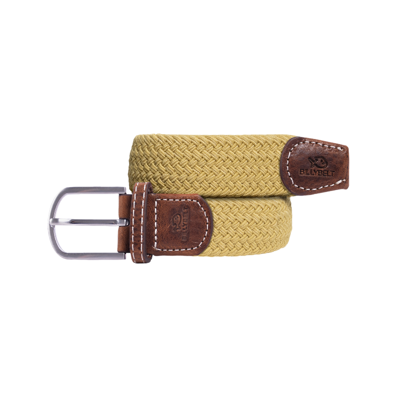 Billybelt - Ceinture tressée Jaune Curry