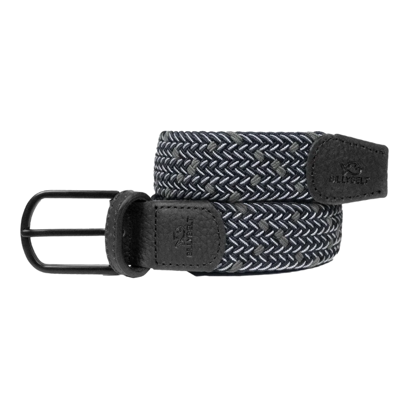 Billybelt - Ceinture tressée Katla noir/ blanc/ vert