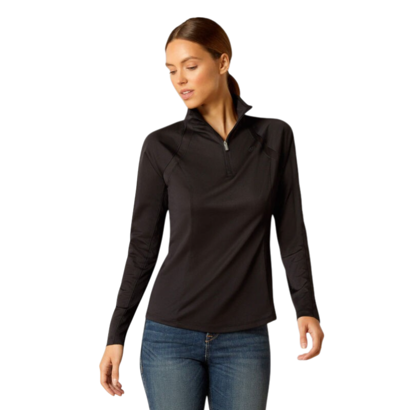 Ariat - Baselayer manches longues femme Sunstopper 3.0 noir | - Ohlala