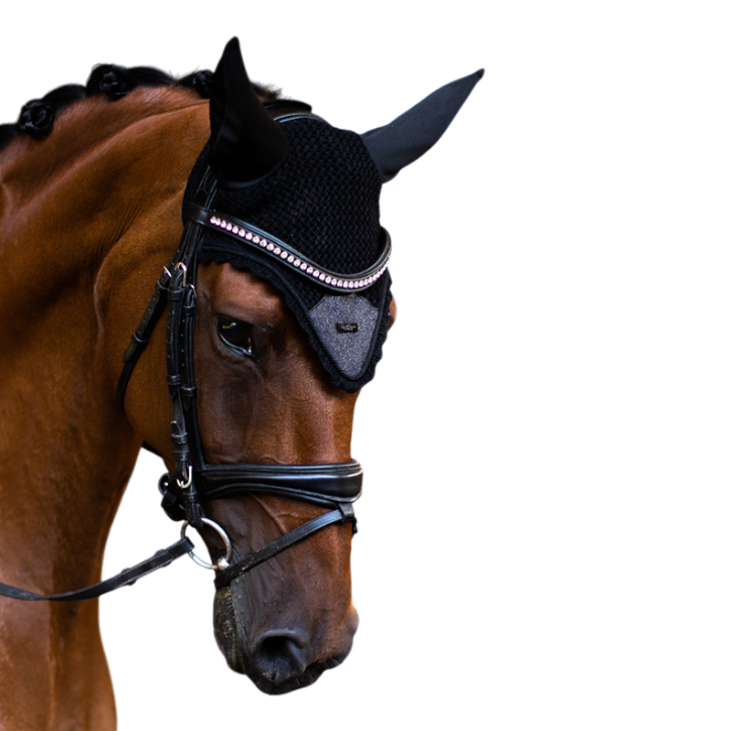 Equestrian Stockholm - Bonnet All Black Glimmer noir