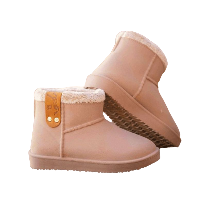 Eden by Pénélope Store - Boots fourrées enfants beige | - Ohlala