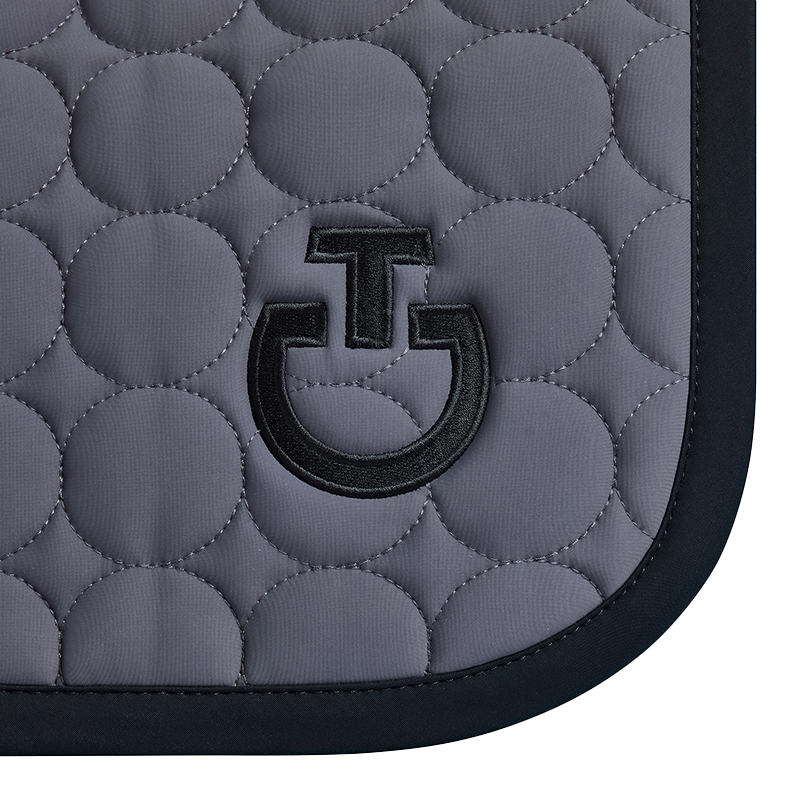 Cavalleria Toscana - Tapis de selle Circle Quilted gris anthracite | - Ohlala