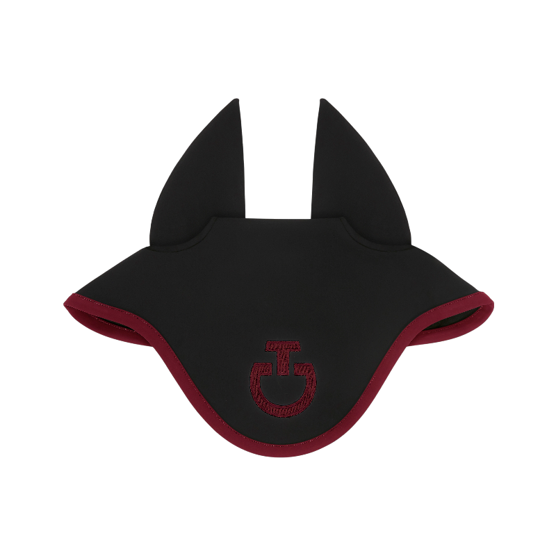 Cavalleria Toscana - Bonnet pour chevaux court Light noir/ bordeaux | - Ohlala