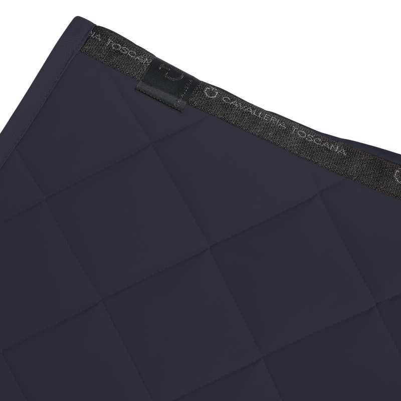 Cavalleria Toscana - Tapis de selle Diamond Quilted Jersey full marine | - Ohlala