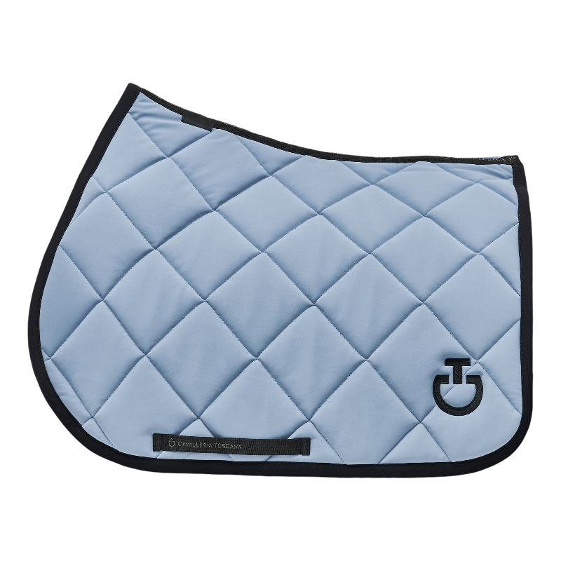 Cavalleria Toscana - Tapis de selle Diamond Quilted Jersey light blue