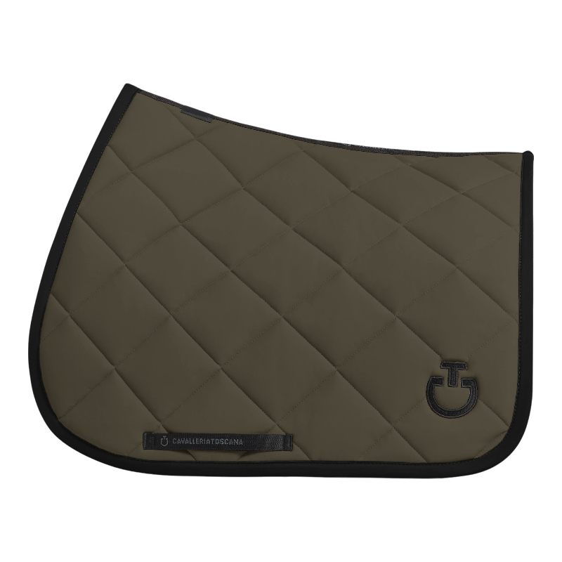 Cavalleria Toscana - Tapis de selle Diamond Quilted Jersey military green