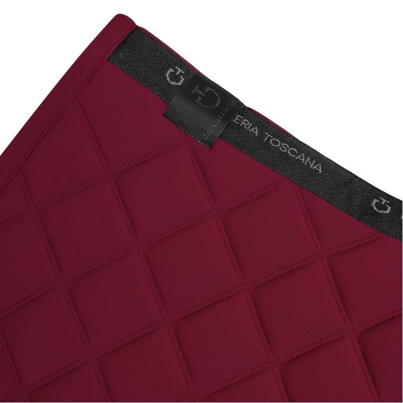 Cavalleria Toscana - Tapis de selle Diamonds and Lines bordeaux | - Ohlala