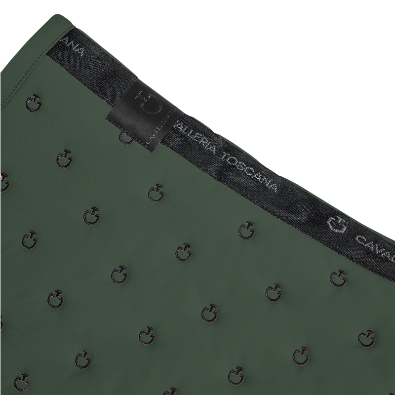 Cavalleria Toscana - Tapis de selle Embrodery Quilted jungle green | - Ohlala