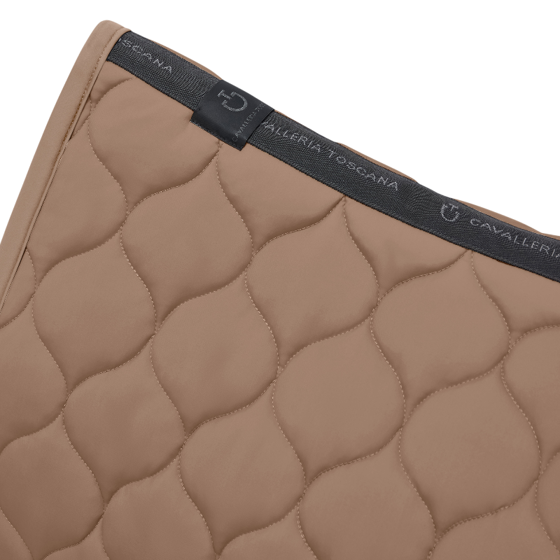 Cavalleria Toscana - Tapis de selle New Circular Quilted Jersey noisette | - Ohlala