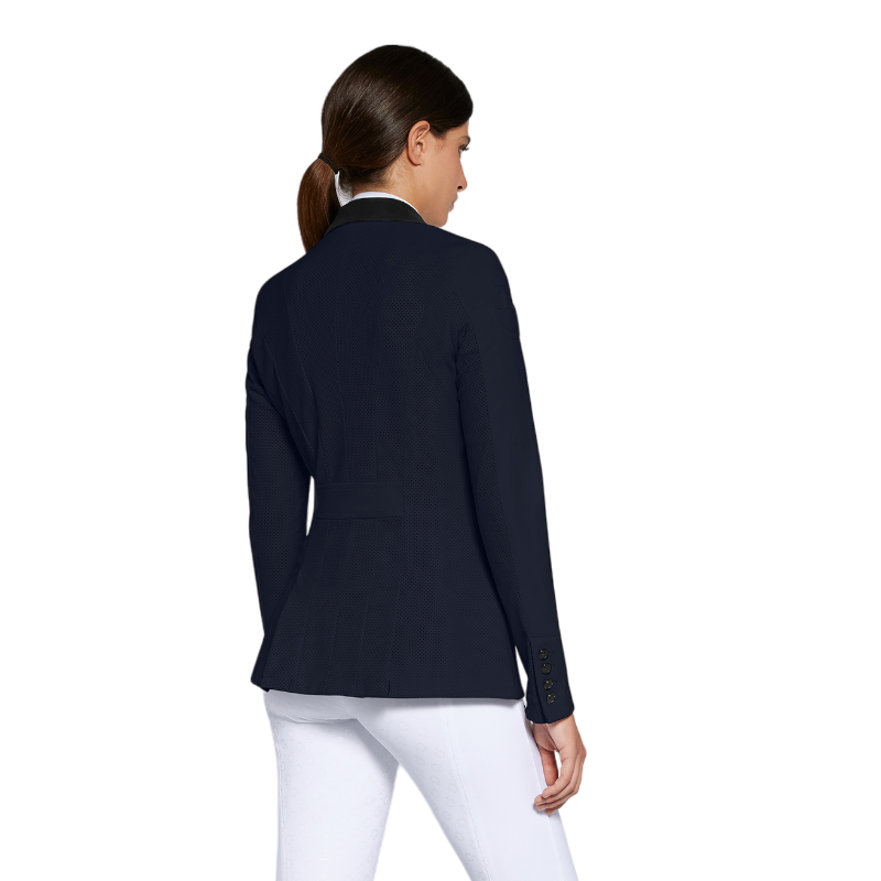 Cavalleria Toscana - Veste de concours femme CT Perforated marine | - Ohlala