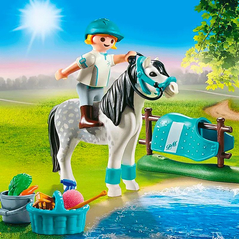 Playmobil - Cavalière avec poney gris | - Ohlala