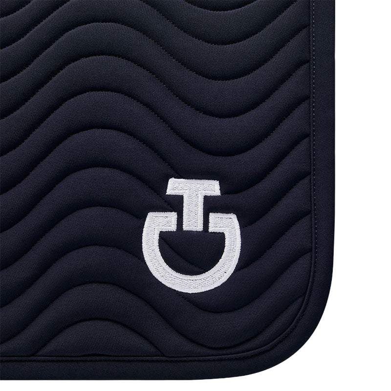 Cavalleria Toscana - Tapis de selle Quilted Wave Jersey marine | - Ohlala