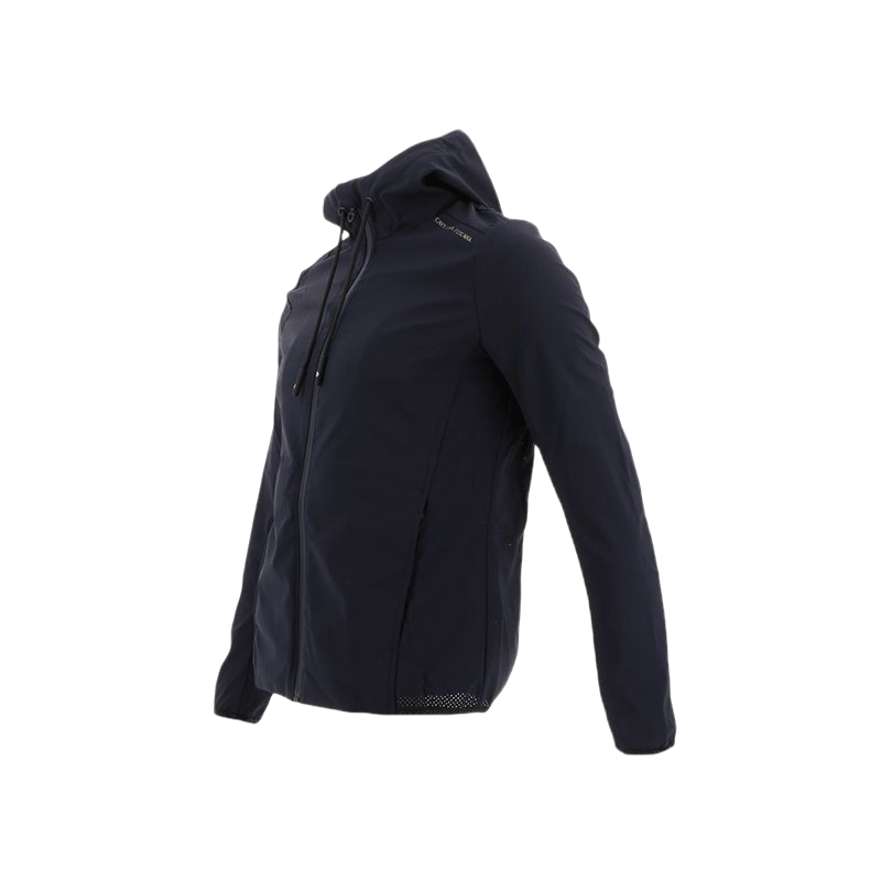 Cavalleria Toscana - Men's navy hooded softshell jacket