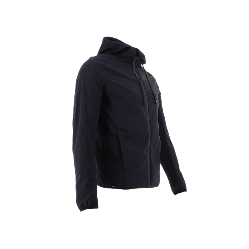 Cavalleria Toscana - Men's navy hooded softshell jacket