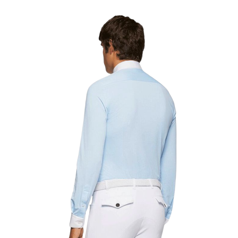 Cavalleria Toscana - Polo de concours manches longues homme bleu | - Ohlala