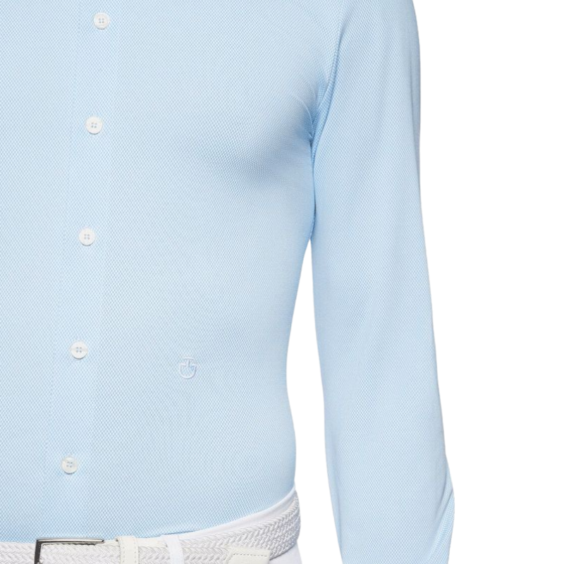 Cavalleria Toscana - Polo de concours manches longues homme bleu | - Ohlala