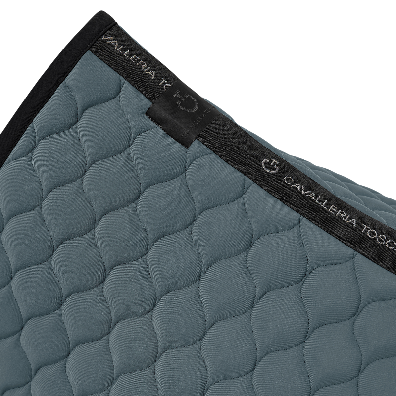 Cavalleria Toscana - Tapis de selle Circular Quilted Jersey gris anthracite | - Ohlala