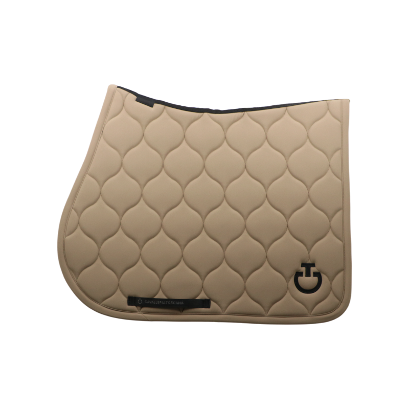 Cavalleria Toscana - Tapis de selle New Circular Quilted Jersey noisette | - Ohlala