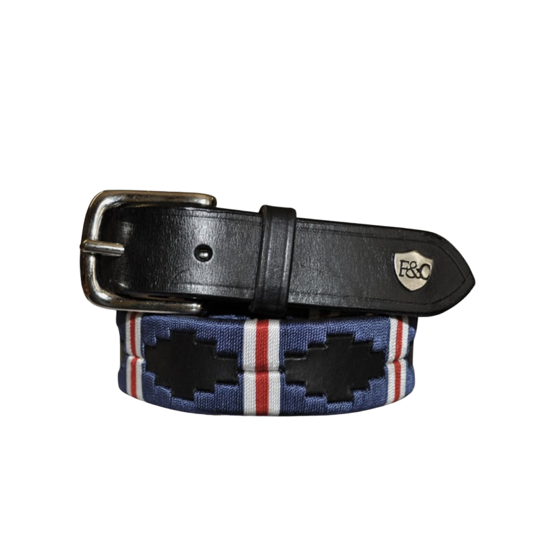 Flags & Cup - Ceinture Chukka bleu/blanc/rouge