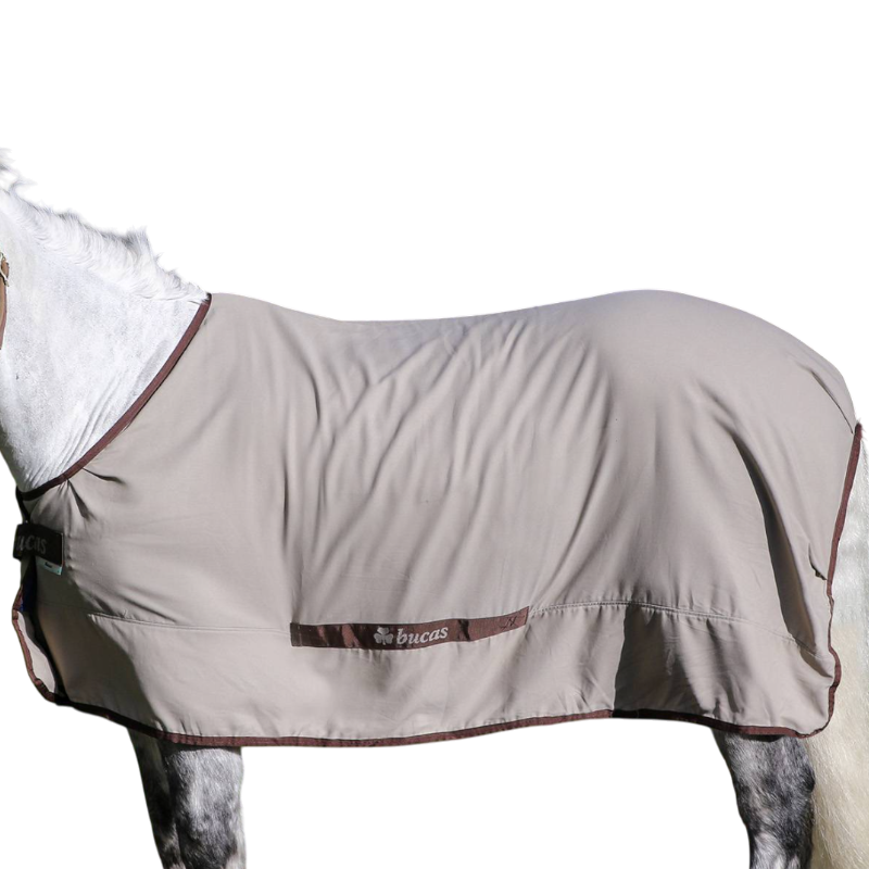 Bucas - Chemise en lin Cool Sheet beige/ coffee