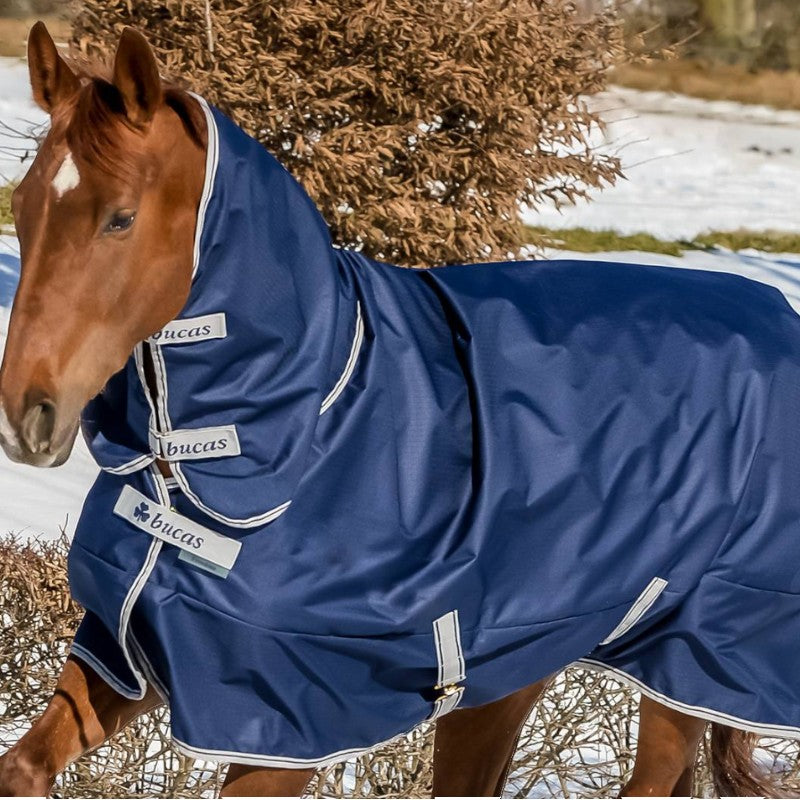 Bucas - Couverture d'extérieur Freedom Turnout Full Neck 150 marine 150g