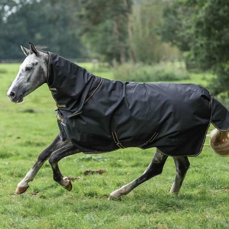 Bucas - Outdoor Cover Irish Turnout 100 black/gold 100g 