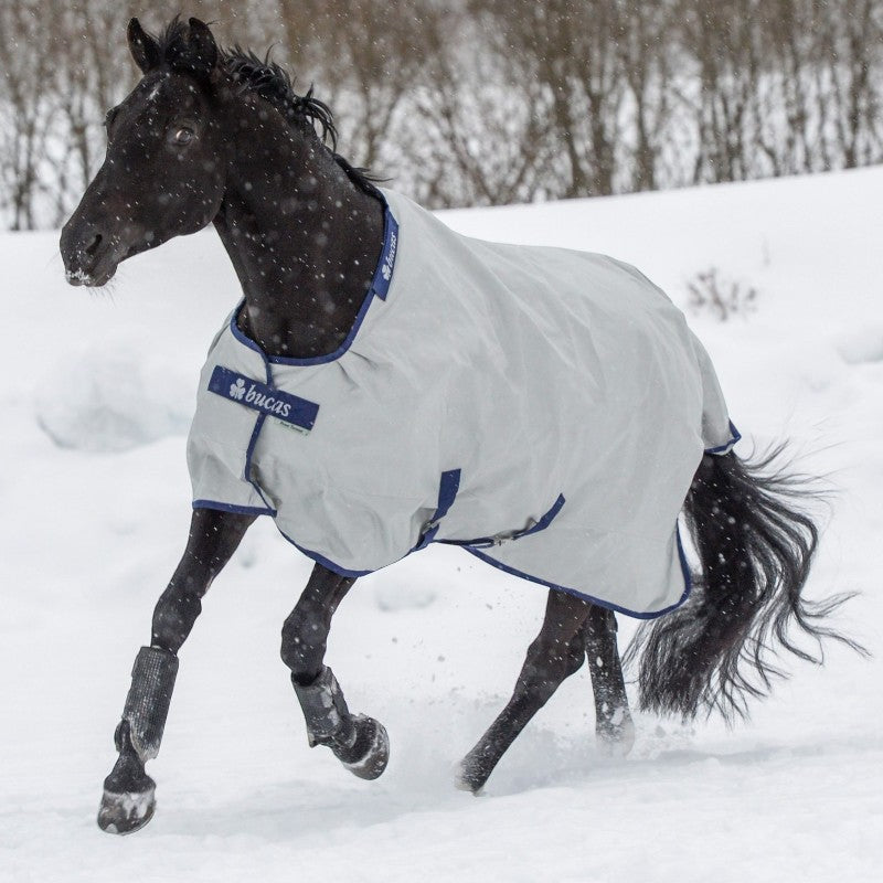 Bucas - Buiten deken Power Turnout Light zilver 0g 