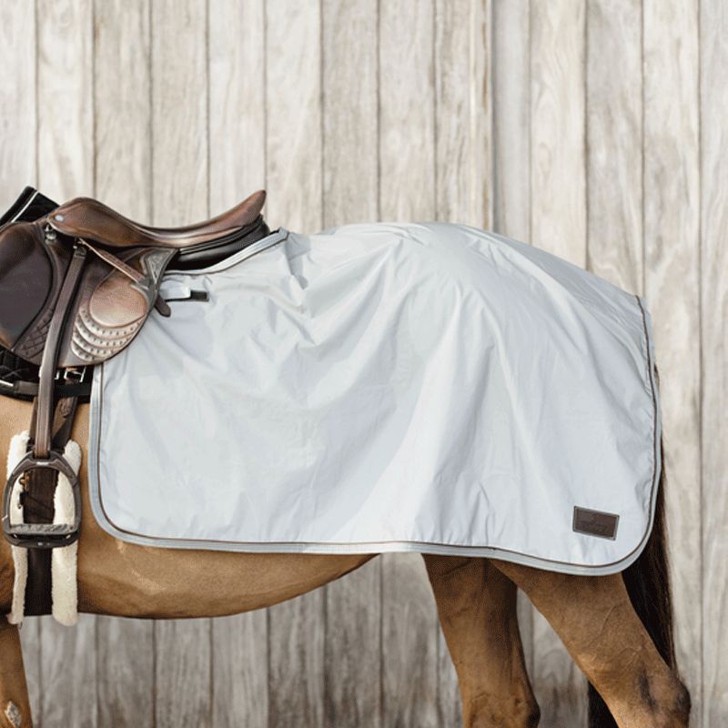 Kentucky Horsewear - Couvre-reins carré refléchissant gris 160 gr | - Ohlala