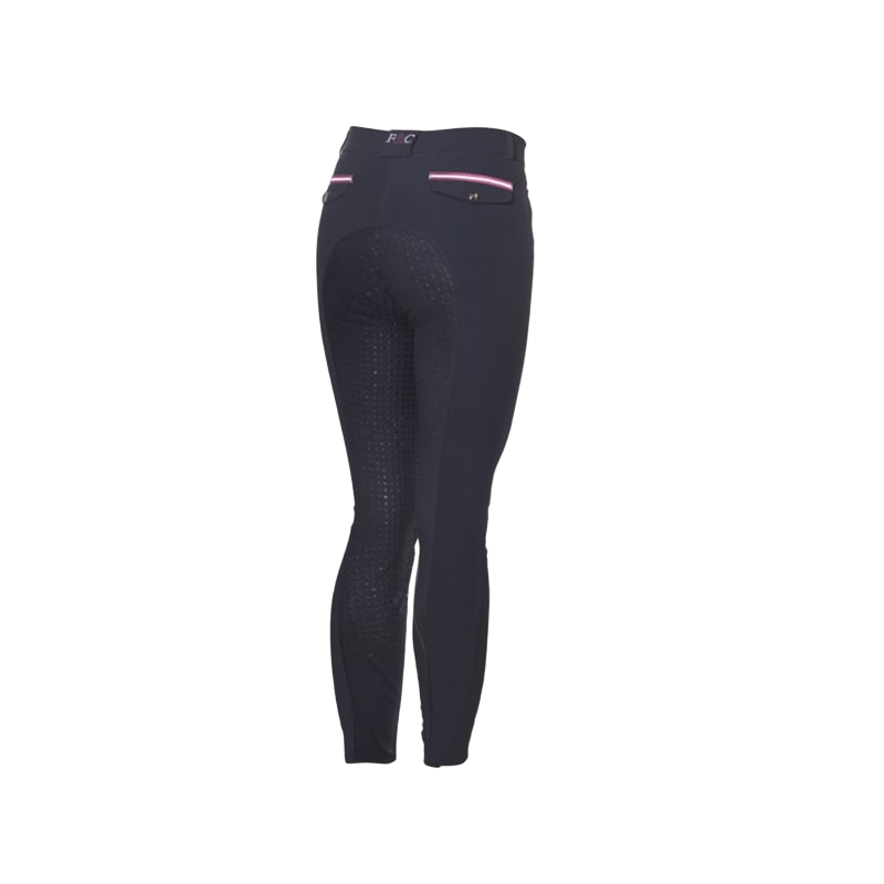 Flags & Cup - Pantalon d'équitation femme Cayenne fond silicone marine