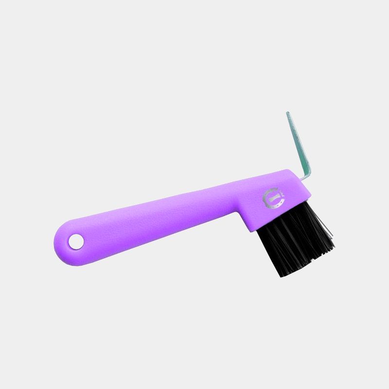 Imperial Riding - Cure-pied avec brosse violet | - Ohlala